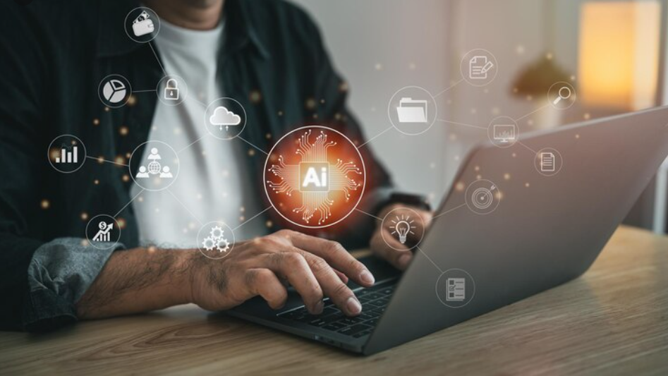 AI Web Development Concept